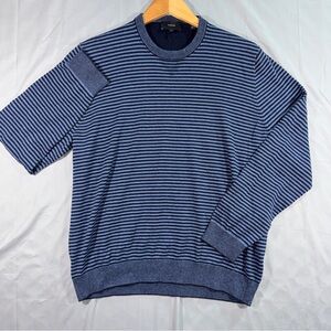 Striped Crewneck Sweater - Blue